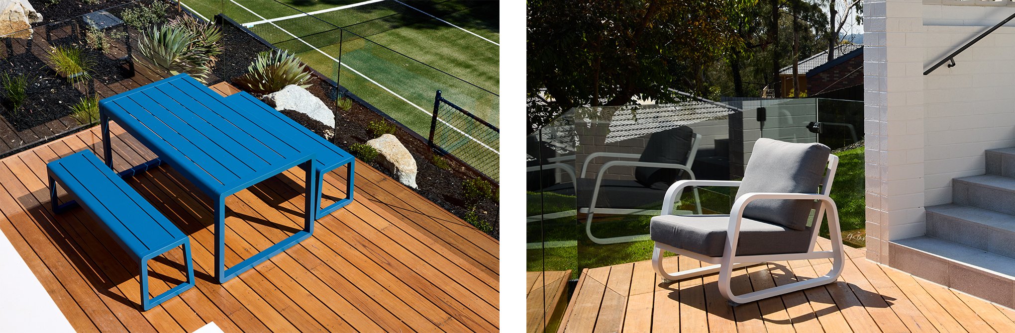 Elite commercial outdoor aluminium lounge seating